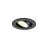 SLV New Tria 45 Plafondlamp Aluminium Zwart Rond 4W 360lm 24D - 930 Warm Wit | Zaagmaat 45mm -  Beste Kleurweergave