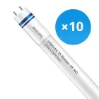 Voordeelpak 10x Philips LED Tube T8 MASTER (HF) High Output 20W 3100lm - 840 Koel Wit | 150cm - Dimbaar - Vervangt 58W