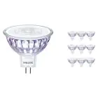 Voordeelpak 10x Philips Master Value LED Spot GU5.3 MR16 7.5W 630lm 60D - 930 Warm Wit | Beste Kleurweergave - Dimbaar - Vervangt 50W